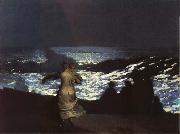 Winslow Homer Eine Sommernacht oil painting artist